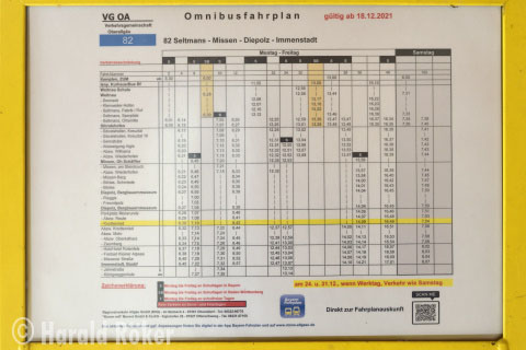 Busfahrplan - Richtung Immenstadt